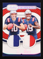 Drake Maye / Joe Milton III 2024 Absolute Team Tandem Materials Holo Silver #36 #07/49 at PristineAuction.com