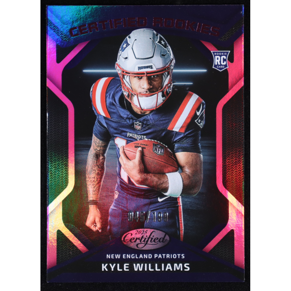 Kyle Williams 2025 Panini Certified Rookies Mirror Pink #CRK-KWS RC #045/199 at PristineAuction.com