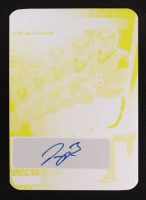Joe Burrow 2023 Leaf Vivid Football Animation Autograph Yellow Printing Plate #NNO #1/1 at PristineAuction.com