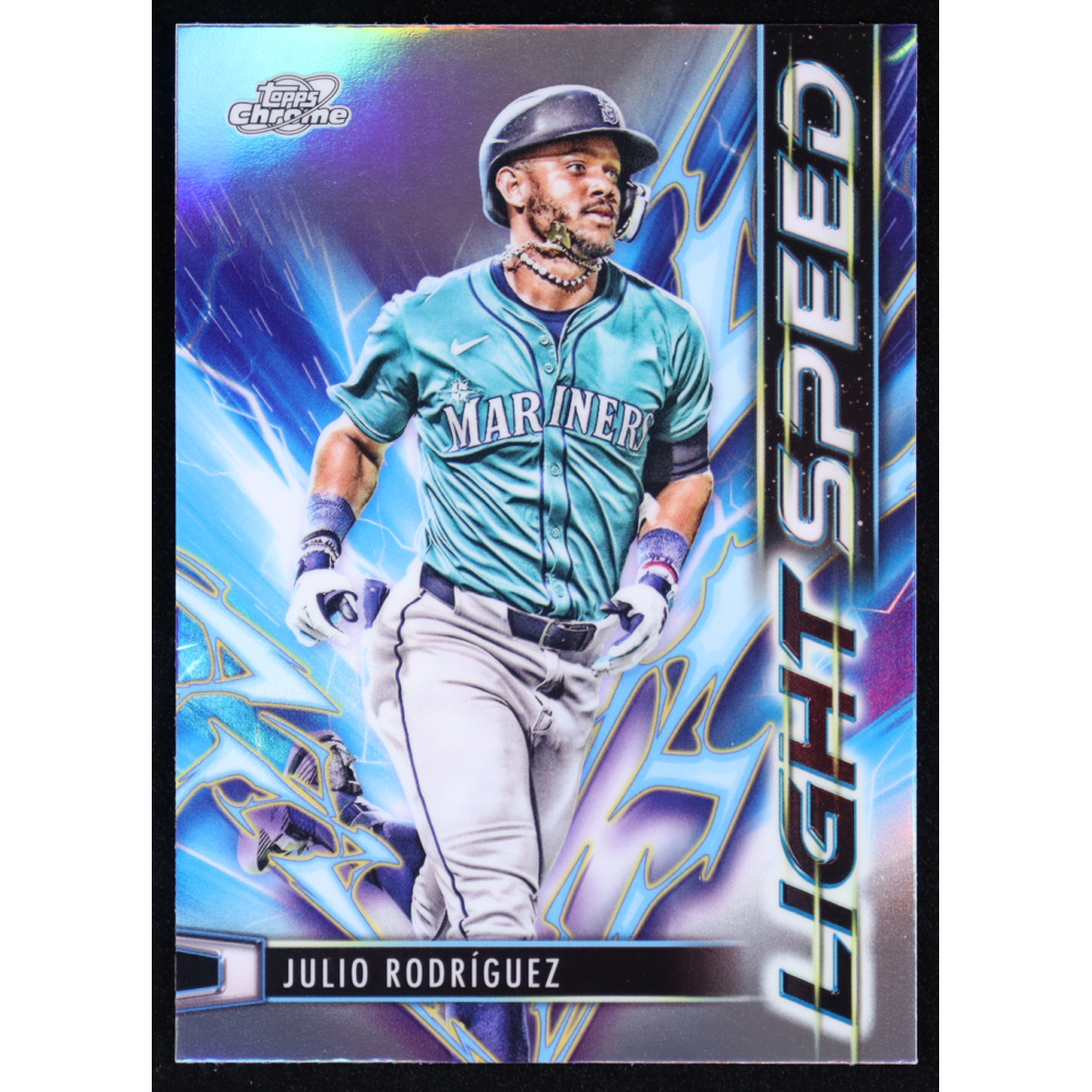 Julio Rodriguez 2025 Topps Chrome Light Speed #LS-9 at PristineAuction.com