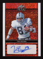 Tim Brown 2025 Leaf Metal Autographs Shimmer Red #LATB4 #4/5 at PristineAuction.com