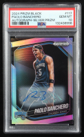 Paolo Banchero 2024 Panini Prizm Black Autograph Silver Prizm #117 (PSA 10) at PristineAuction.com