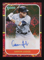 Aaron Judge 2021 Donruss Retro '87 Signatures Pink Fireworks #29 #52/99 at PristineAuction.com