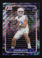 Drake Maye 2023 Leaf Pro Set Metal Wave Air #54 #1/1 RC at PristineAuction.com