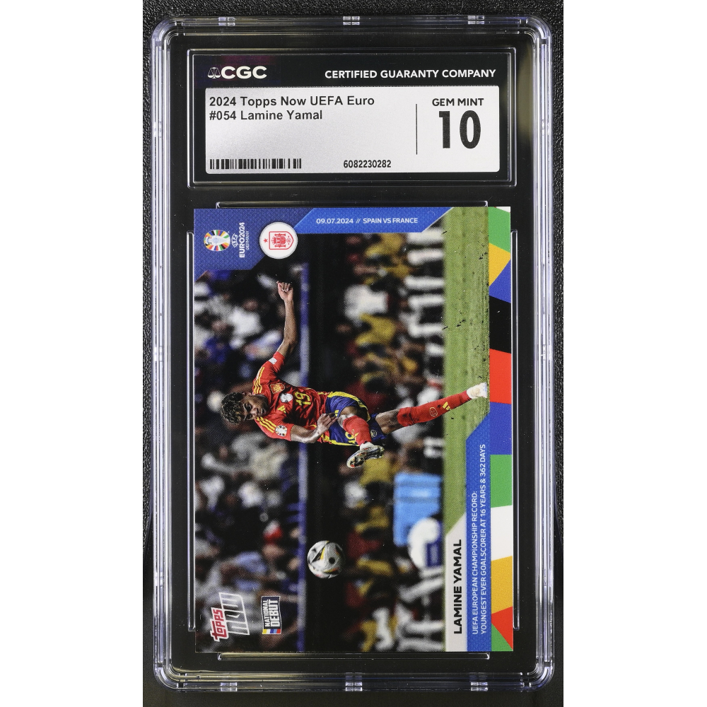 Lamine Yamal 2024 Topps Now UEFA Euro #054 (CGC 10) at PristineAuction.com