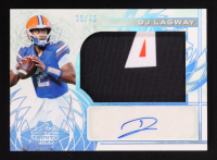 DJ Lagway 2025 Leaf Trinity Rookie Memorabilia Autographs Blue #RADJL #39/45 RC at PristineAuction.com