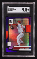 Shohei Ohtani 2022 Donruss Variations Holo Purple #147 (SGC 9.5) at PristineAuction.com