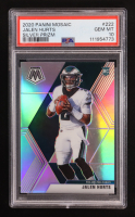 Jalen Hurts 2020 Panini Mosaic Silver #222 RC (PSA 10) at PristineAuction.com