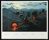 Milton Adams & Bill Harris Signed Stan Stokes "Moonlighting" Lithograph (AIV) at PristineAuction.com