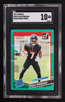 Bijan Robinson 2023 Donruss Press Proof Green #305 RR RC (SGC 10) at PristineAuction.com