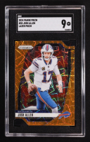 Josh Allen 2024 Panini Prizm Prizms Lazer #28 (SGC 9) at PristineAuction.com