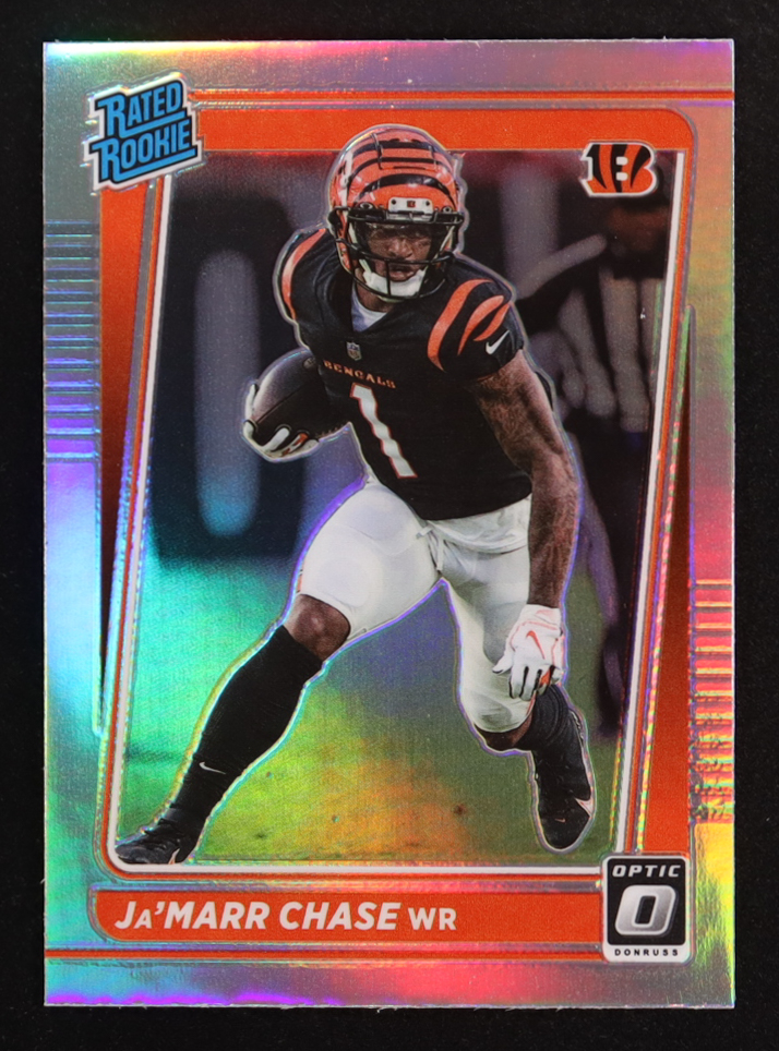 Ja'Marr Chase 2021 Donruss Optic Holo #207 RR RC at PristineAuction.com Ja'Marr Chase 2021 Donruss Optic Holo #207 RR RC at PristineAuction.com