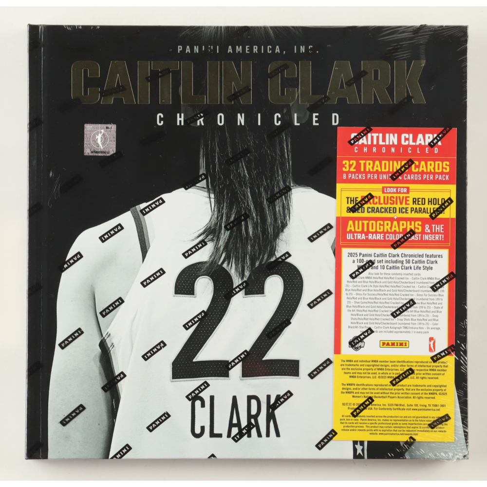 2025 Panini Caitlin Clark CHRONICLED Keepsake With (8) Packs at PristineAuction.com