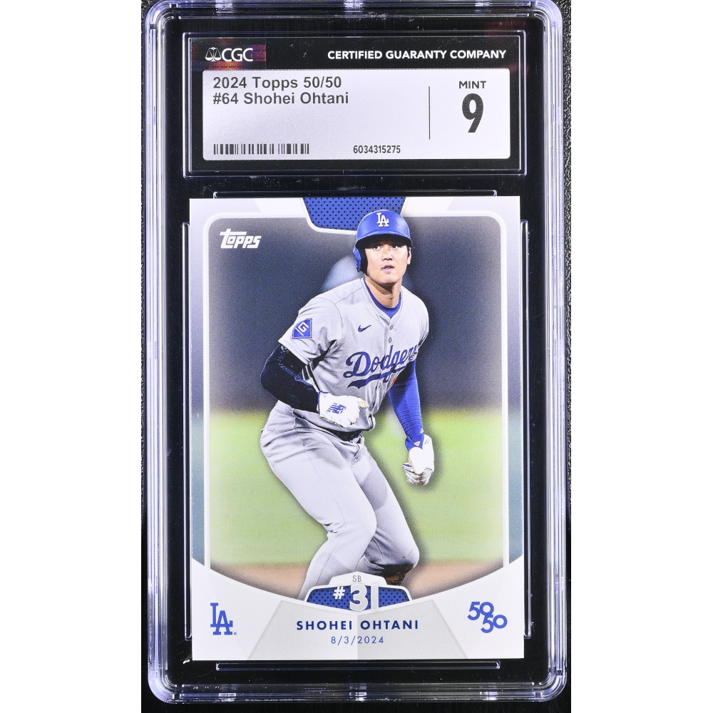 Shohei Ohtani 2024 Topps 50/50 #64 (CGC 9) at PristineAuction.com