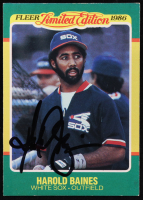 Harold Baines Signed 1986 Fleer Limited Edition #3 at PristineAuction.com