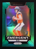 Bo Nix 2024 Panini Prizm Emergent Prizms Green #3 RC at PristineAuction.com
