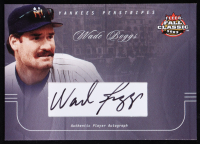 Wade Boggs 2003 Fleer Fall Classics Yankees Penstripes Autographs Anniversary #WB #089/100 at PristineAuction.com