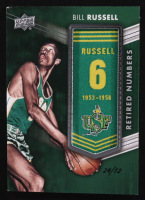 Bill Russell 2014-15 Upper Deck Lettermen Retired Numbers #RNBR #24/72 at PristineAuction.com