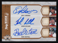 Eric Lindros / John LeClair / Ron Hextall 2021-22 Leaf Lumber Twig Sigs 3 Bronze #TS309 #6/15 at PristineAuction.com