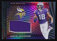 Justin Jefferson 2023 Panini Illusions Highlight Swatches Blue #8 #55/99 at PristineAuction.com