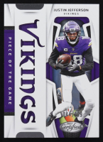 Justin Jefferson 2025 Certified Piece of the Game #19 #044/299 at PristineAuction.com