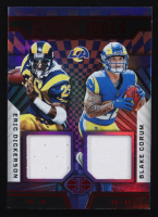Eric Dickerson / Blake Corum (RC) 2024 Panini Illusions Rookie Idols Dual Memorabilia Red #9 #147/199 at PristineAuction.com
