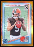 Dillon Gabriel 2025 Panini Donruss Optic Orange RR #263 RC #180/299 at PristineAuction.com