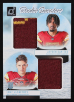 Jayden Daniels / Luke McCaffrey 2024 Donruss Rookie Holiday Sweater Dual #5 RC at PristineAuction.com