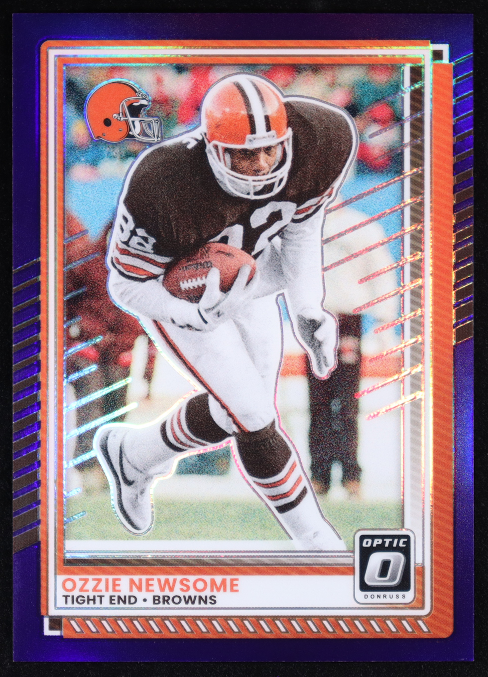 Ozzie Newsome 2025 Panini Donruss Optic Purple #52 #26/60 at PristineAuction.com Ozzie Newsome 2025 Panini Donruss Optic Purple #52 #26/60 at PristineAuction.com