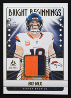 Bo Nix 2025 Panini Luminance Bright Beginnings Jerseys Gold #15 #47/50 at PristineAuction.com