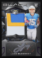 Ladd McConkey 2024 Panini Black Royal #211 JSY AU RC #100/150 at PristineAuction.com