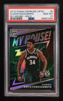 Giannis Antetokounmpo 2019-20 Donruss Optic My House Holo #5 (PSA 10) at PristineAuction.com