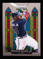 Ronald Acuna Jr. 2021 Panini Prizm Stained Glass #4 at PristineAuction.com