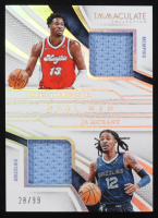 Jaren Jackson Jr. / Ja Morant 2024-25 Immaculate Collection Immaculate Dual Memorablia #19 #28/99 at PristineAuction.com