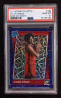 Jalen Green 2021-22 Donruss Optic Blue Velocity #159 RC (PSA 10) at PristineAuction.com
