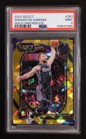 Domantas Sabonis 2024-25 Select Gold Cracked Ice Prizms #253 #4/10 (PSA 9) at PristineAuction.com
