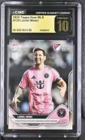 Lionel Messi 2025 Topps Now MLS #139 (CGC PRISTINE 10 | Black Label) at PristineAuction.com