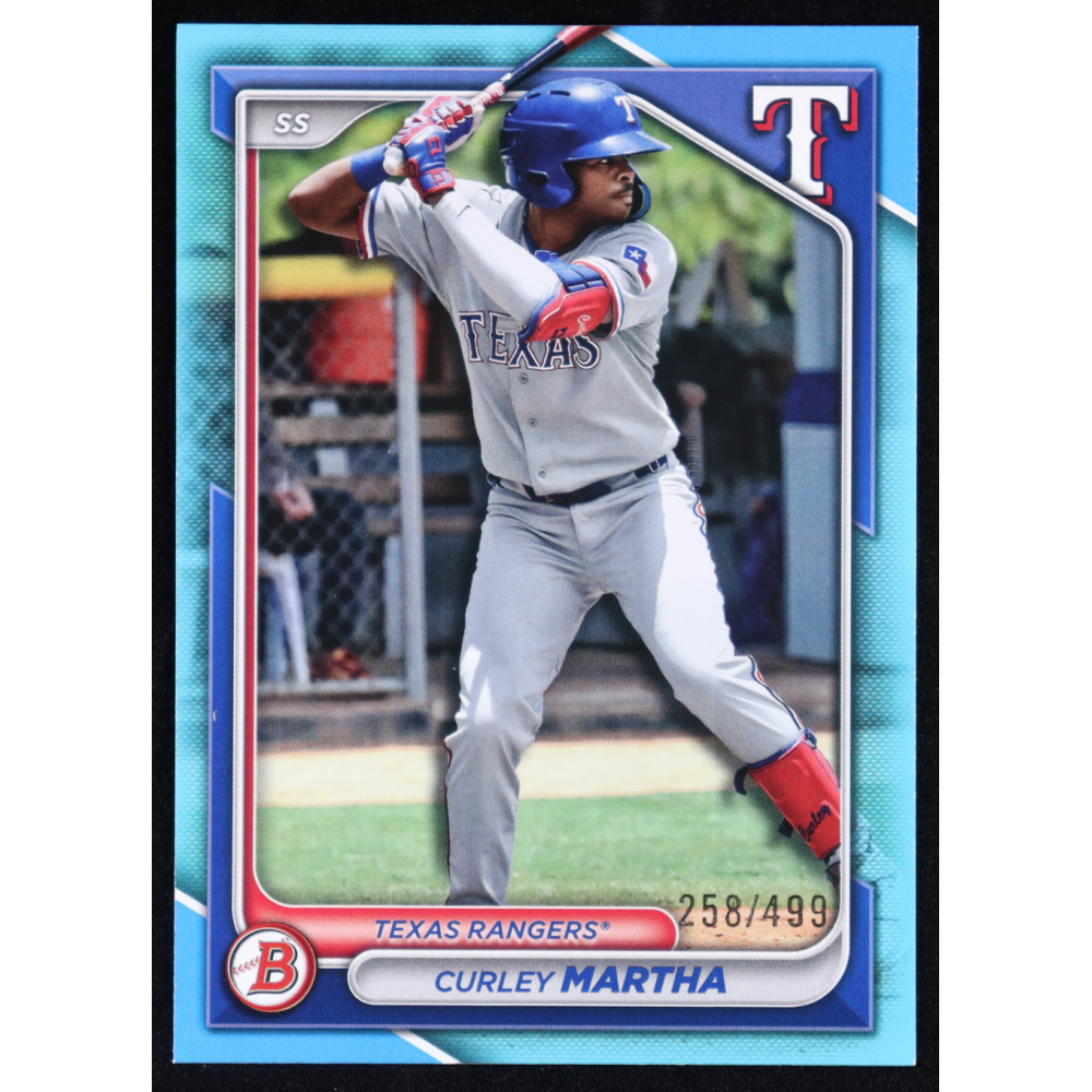 Curley Martha 2024 Bowman Draft Sky Blue #BD-165 RC #258/499 at PristineAuction.com