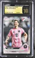 Lionel Messi 2025 Topps Now MLS #139 (CGC PRISTINE 10 | Black Label) at PristineAuction.com