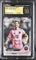 Lionel Messi 2025 Topps Now MLS #139 (CGC PRISTINE 10 | Black Label) at PristineAuction.com
