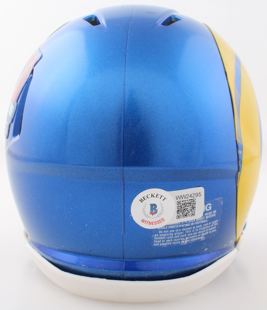 Van Jefferson Signed Rams Super Bowl LVI Logo Speed Mini Helmet ...
