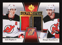 Jack Hughes / Dougie Hamilton 2022-23 Ultimate Collection Ulti-Mates Jerseys #UTMHH at PristineAuction.com