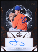 Jonah Tong 2024 Leaf Trinity Clear Bronze Foil Signatures #CAJT2 #38/99 RC at PristineAuction.com