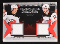Nico Hischier / Jack Hughes 2021-22 Black Diamond Diamond Mine Dual Relics #DMDRHH at PristineAuction.com