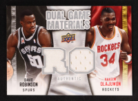 David Robinson / Hakeem Olajuwon 2009-10 Upper Deck Game Materials Dual #DGOR at PristineAuction.com