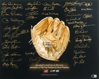 Gold Glove Award Winners 16x20 Photo Hand-Signed by (37) with Cal Ripken Jr., Don Mattingly, Scott Rolen, Jim Palmer (Beckett) at PristineAuction.com