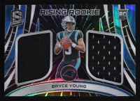 Bryce Young 2023 Panini Spectra Rising Rookie Materials Hyper #1 RC #08/60 at PristineAuction.com
