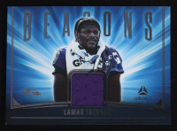Lamar Jackson 2025 Panini Luminance Beacons Jerseys #23 at PristineAuction.com