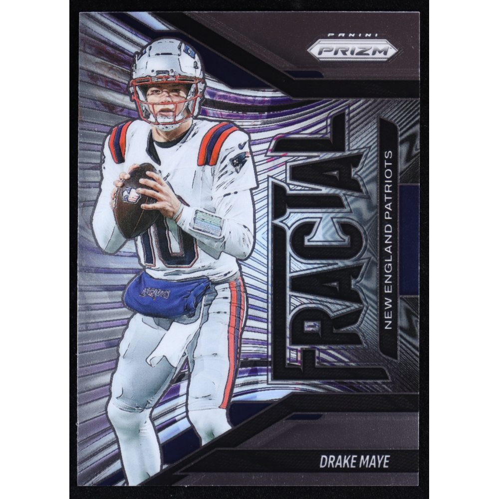 Drake Maye 2025 Panini Prizm Fractal #7 at PristineAuction.com