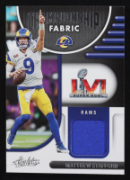 Matthew Stafford 2022 Absolute Championship Fabric #1 at PristineAuction.com